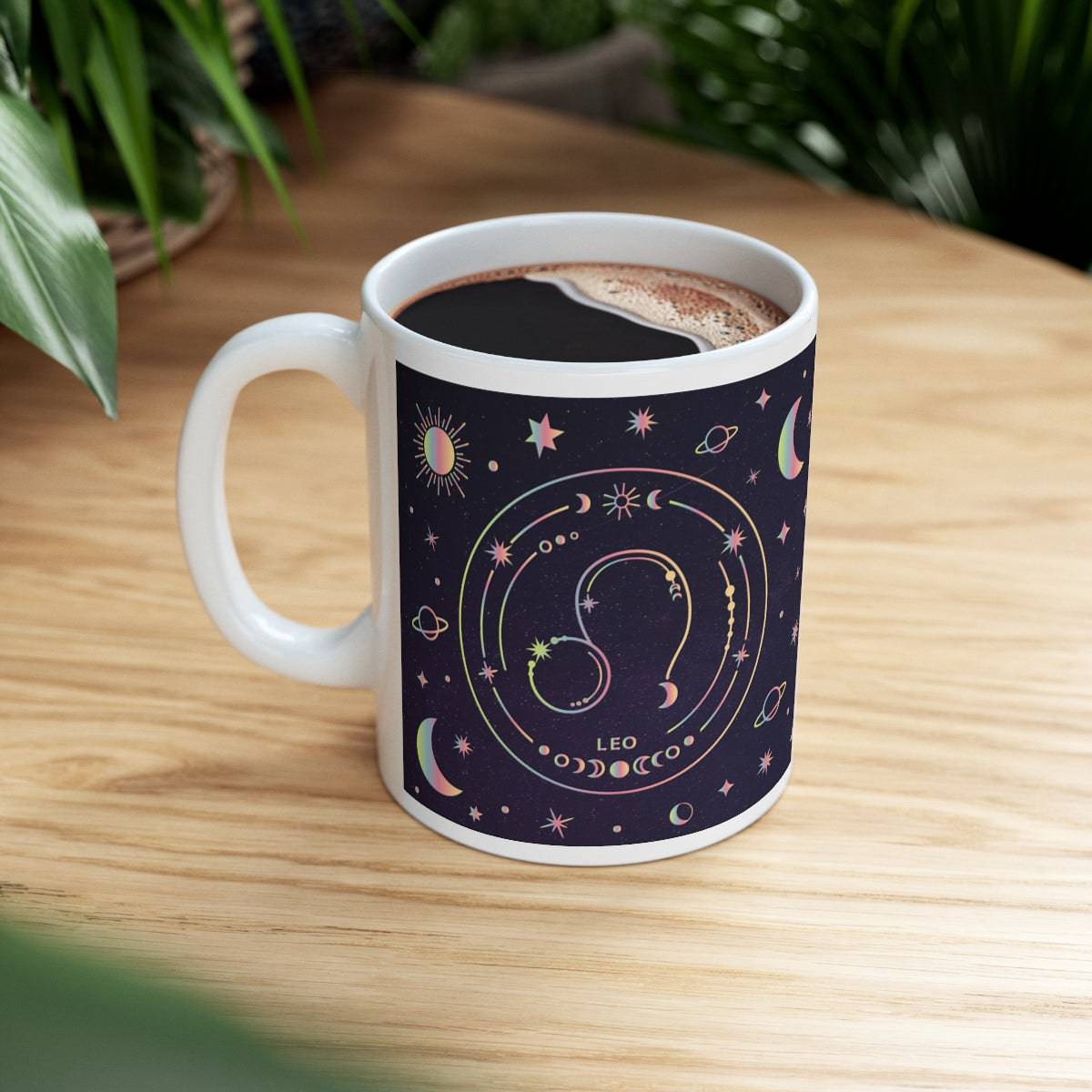 Leo Zodiac Mug, Zodiac Coffee Mug Leo Mug, Witchy Leo Mug, Leo Birthday Gift, Leo Zodiac Mug - Brand63