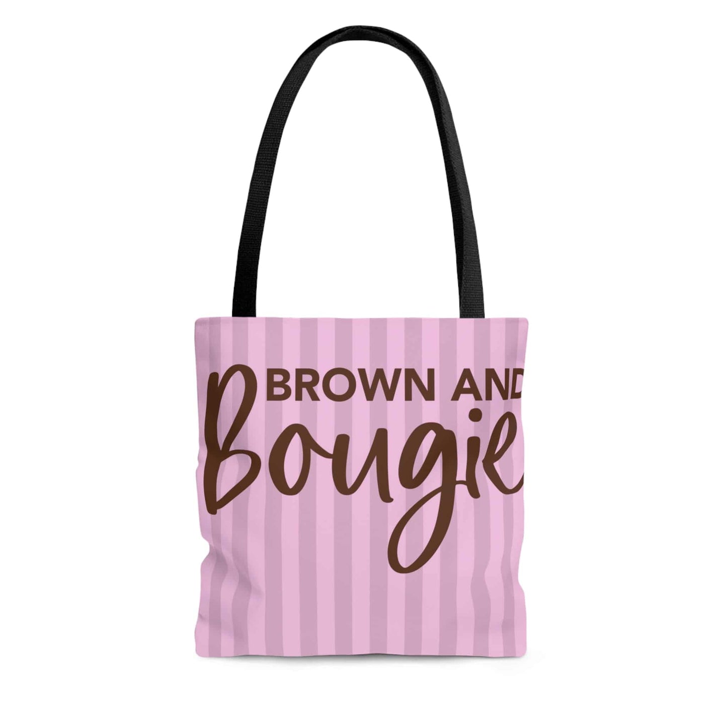 Brown & Bougie Black Pride Tote Bag | Purse (Striped) - Brand63