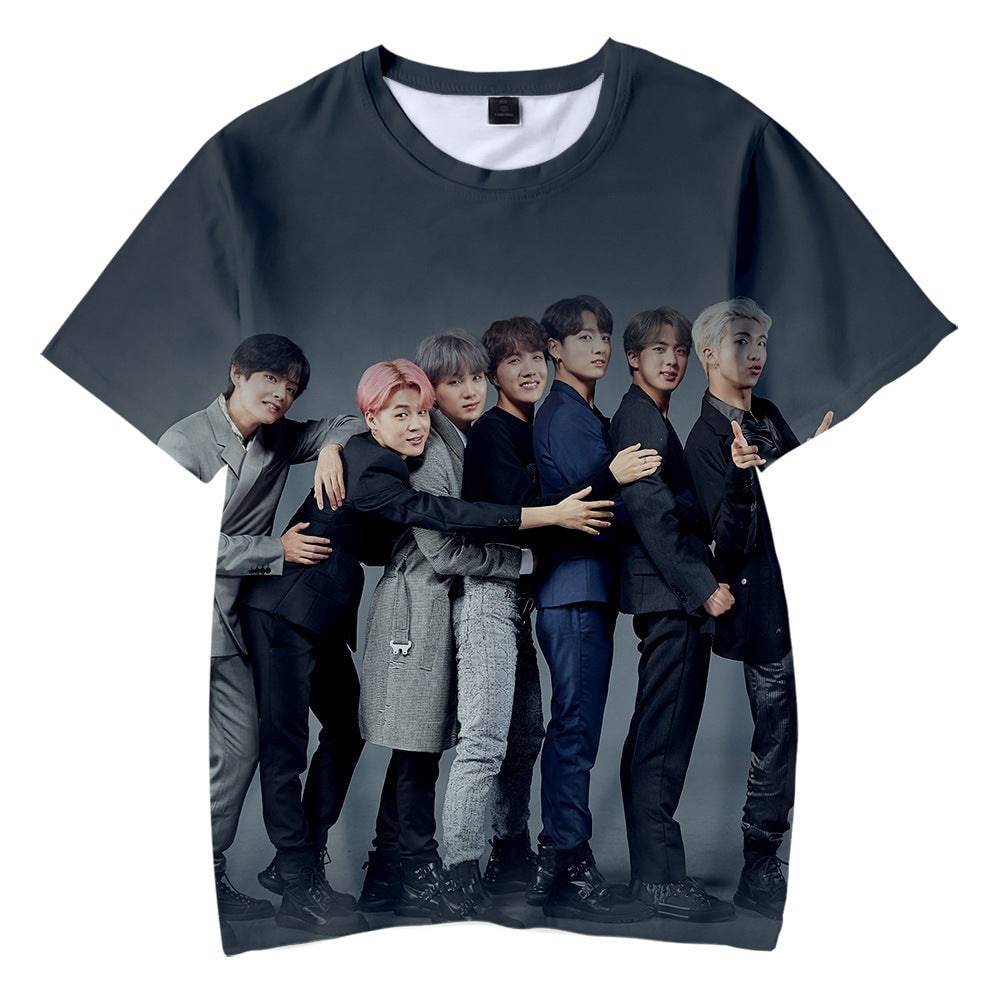 BTS All Over Realistic 3D Photo T-Shirt - Brand63