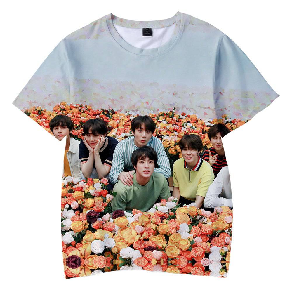 BTS All Over Realistic 3D Photo T-Shirt - Brand63