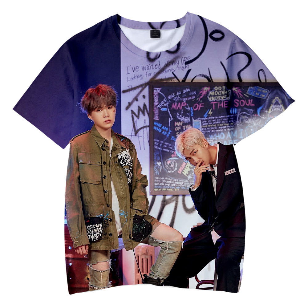 BTS All Over Realistic 3D Photo T-Shirt - Brand63