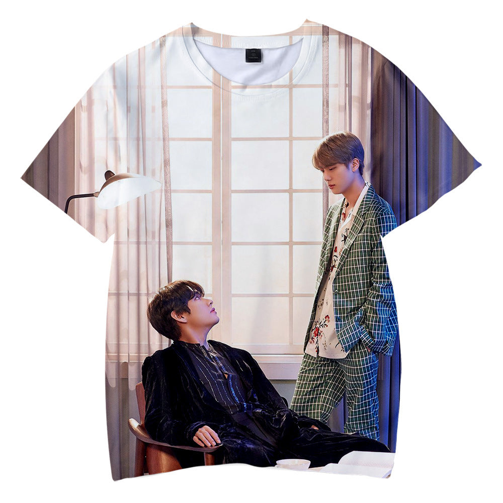 BTS All Over Realistic 3D Photo T-Shirt - Brand63