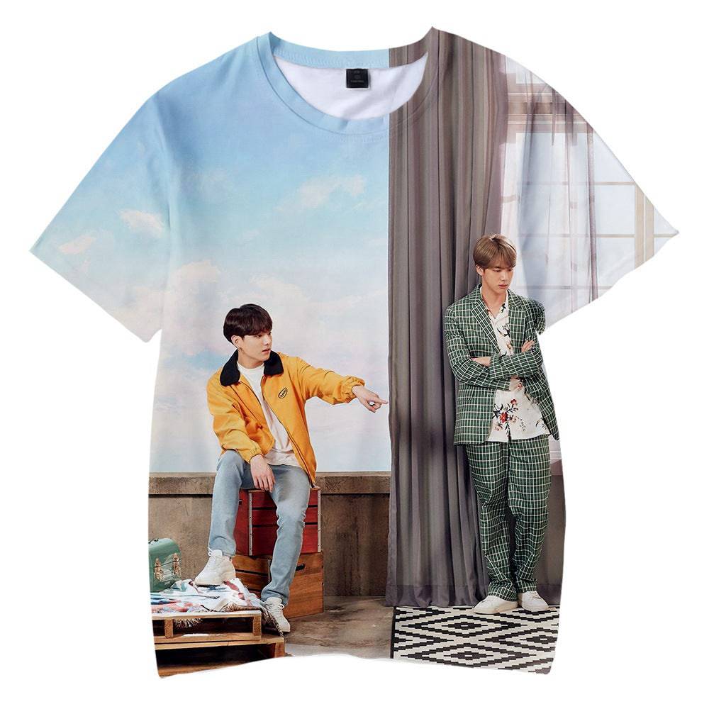 BTS All Over Realistic 3D Photo T-Shirt - Brand63