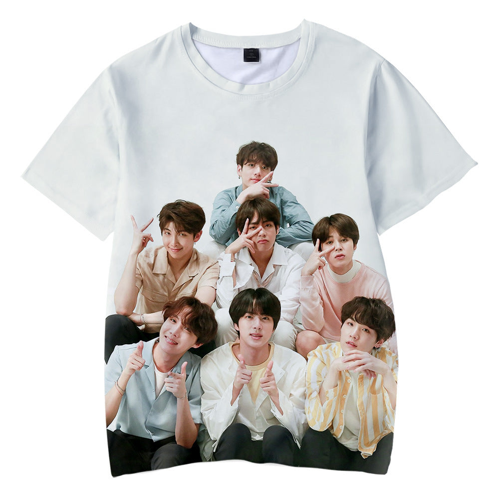 BTS All Over Realistic 3D Photo T-Shirt - Brand63