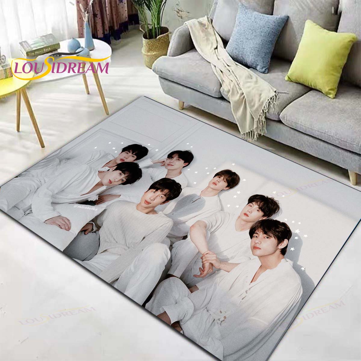 BTS Plush Non-Slip Area Rug/Carpet - Brand63