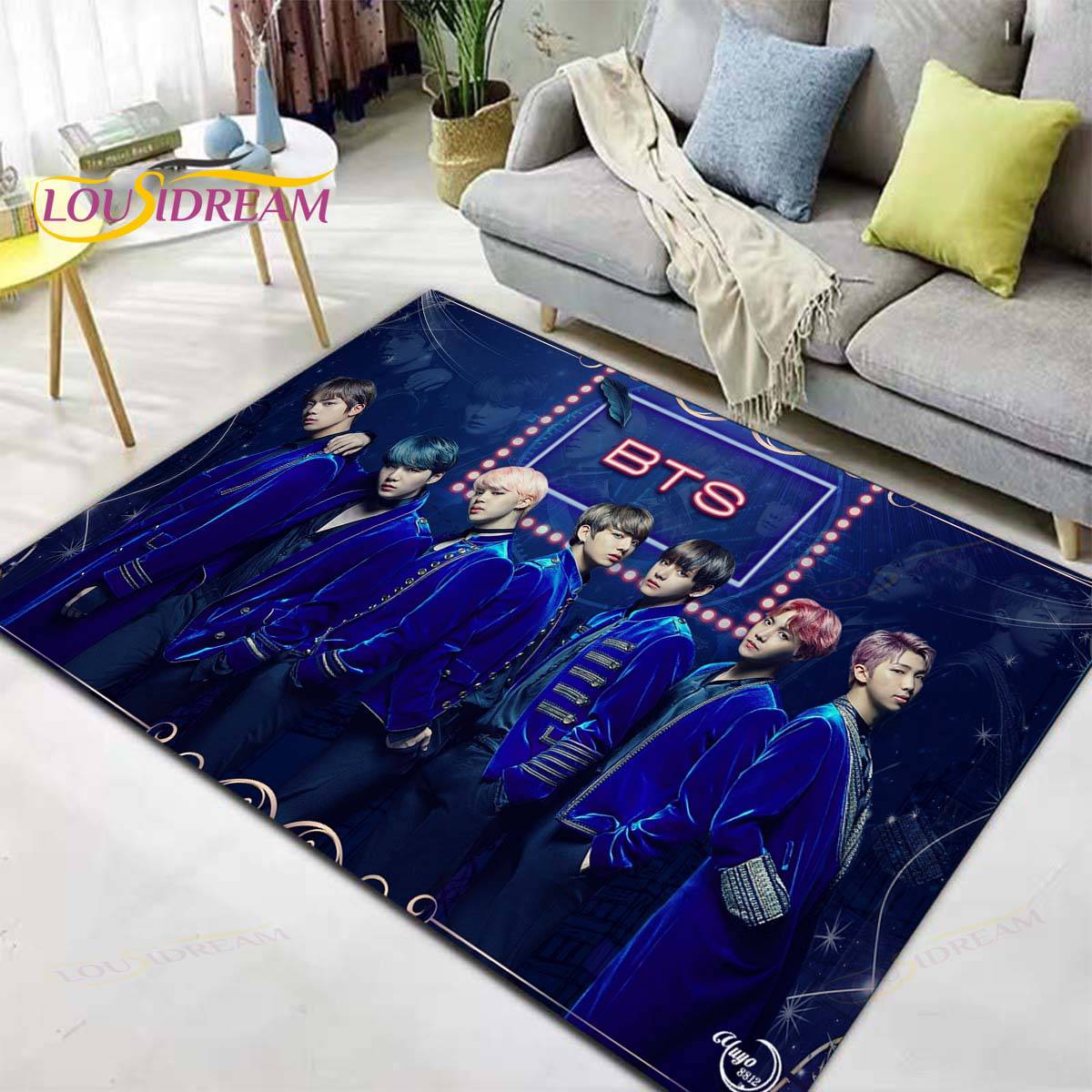 BTS Plush Non-Slip Area Rug/Carpet - Brand63