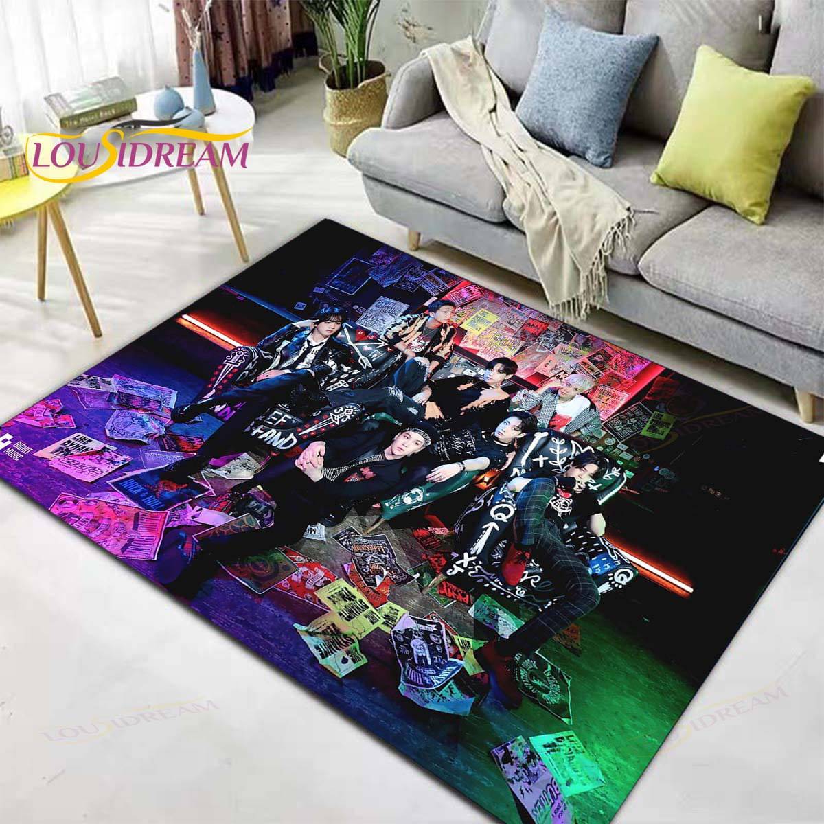 BTS Plush Non-Slip Area Rug/Carpet - Brand63