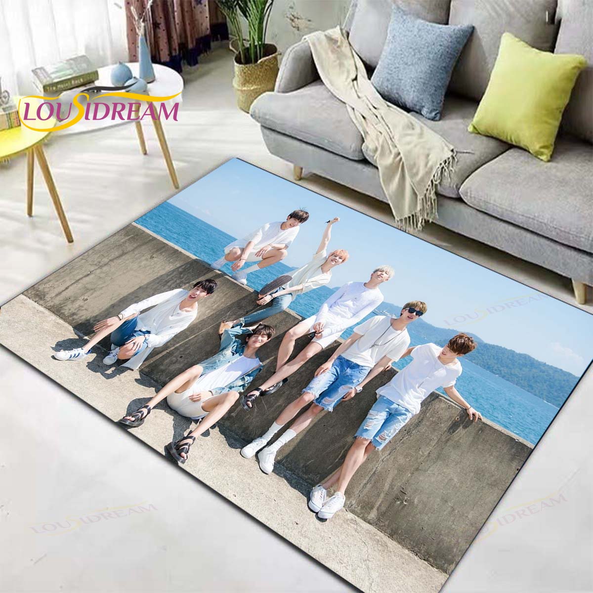 BTS Plush Non-Slip Area Rug/Carpet - Brand63