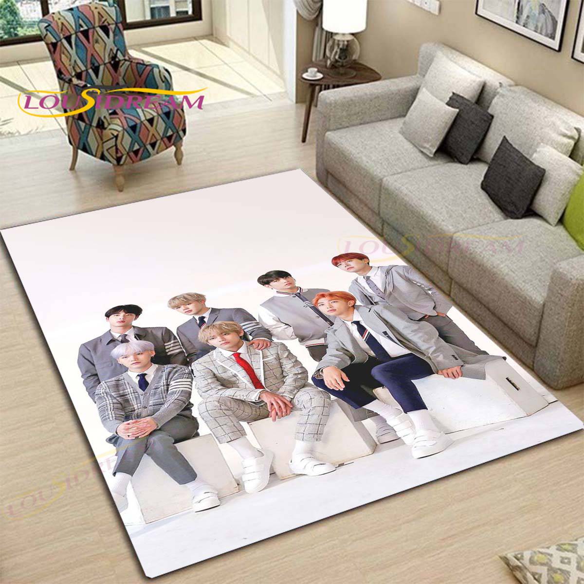 BTS Plush Non-Slip Area Rug/Carpet - Brand63