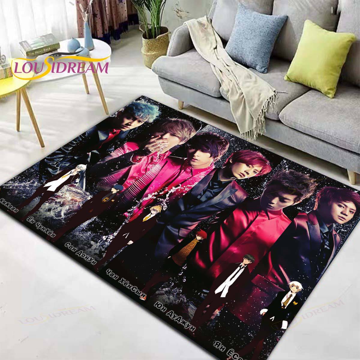 BTS Plush Non-Slip Area Rug/Carpet - Brand63