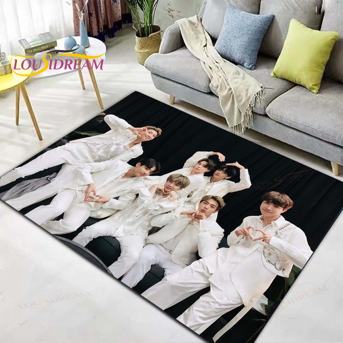 BTS Plush Non-Slip Area Rug/Carpet - Brand63