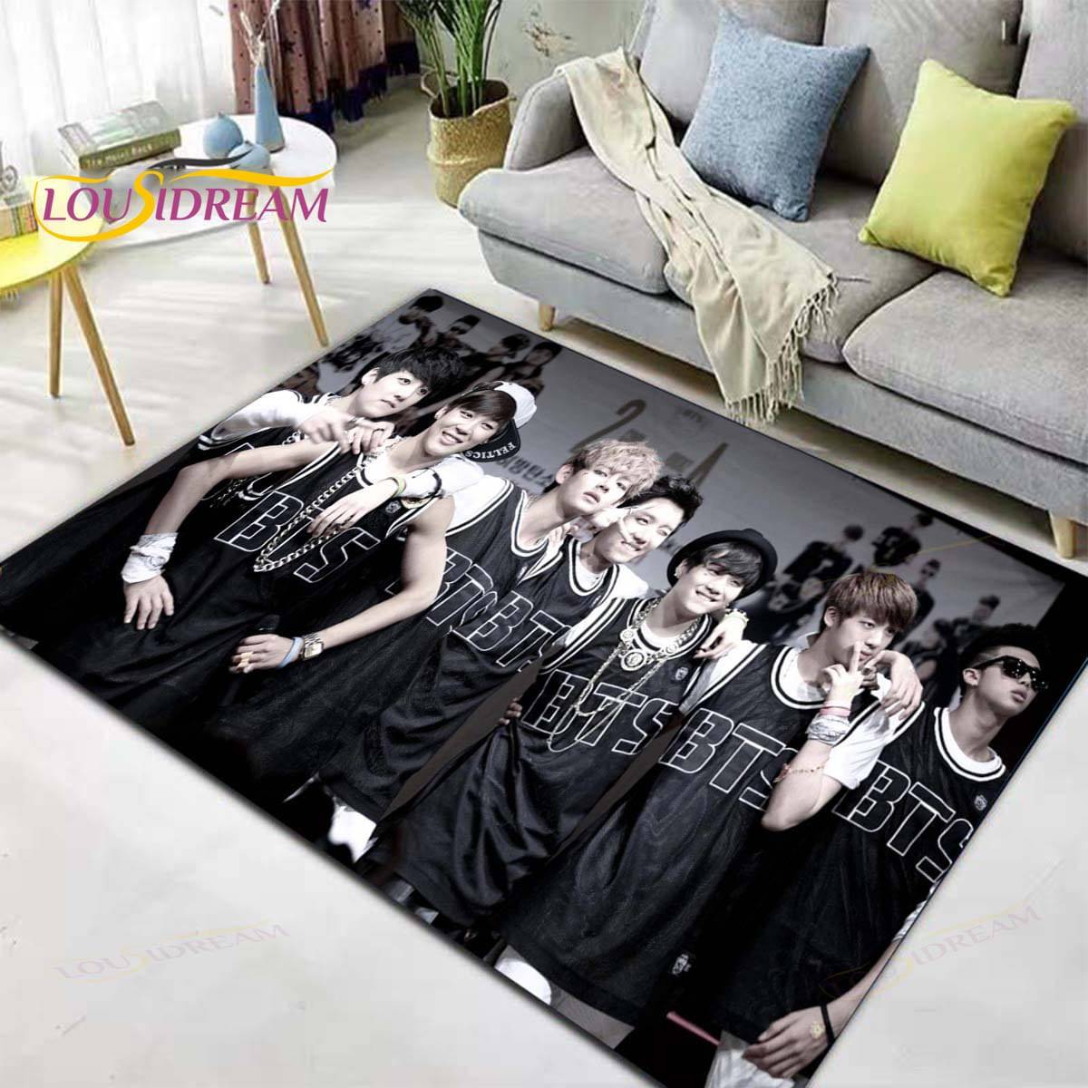 BTS Plush Non-Slip Area Rug/Carpet - Brand63