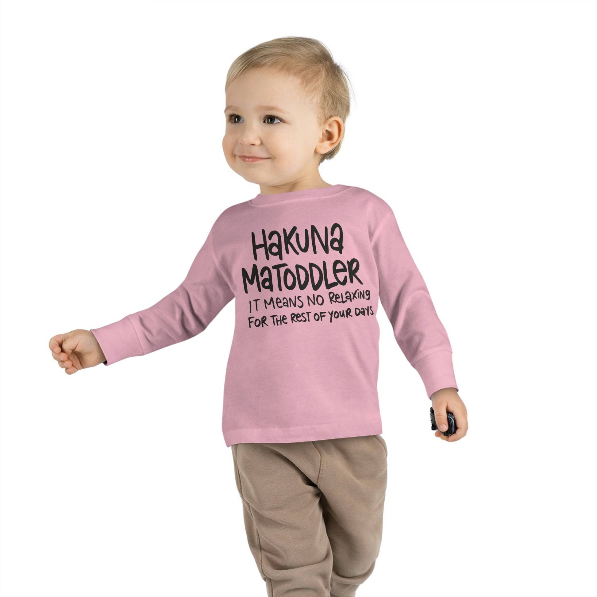 Toddler Life! Toddler Long Sleeve Tee, Hakuna MaToddler Shirt - Brand63