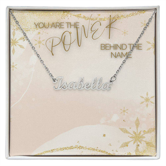 Personalized Name Necklace w/ Custom Photo Message Card | Fearless Name Jewelry - Brand63