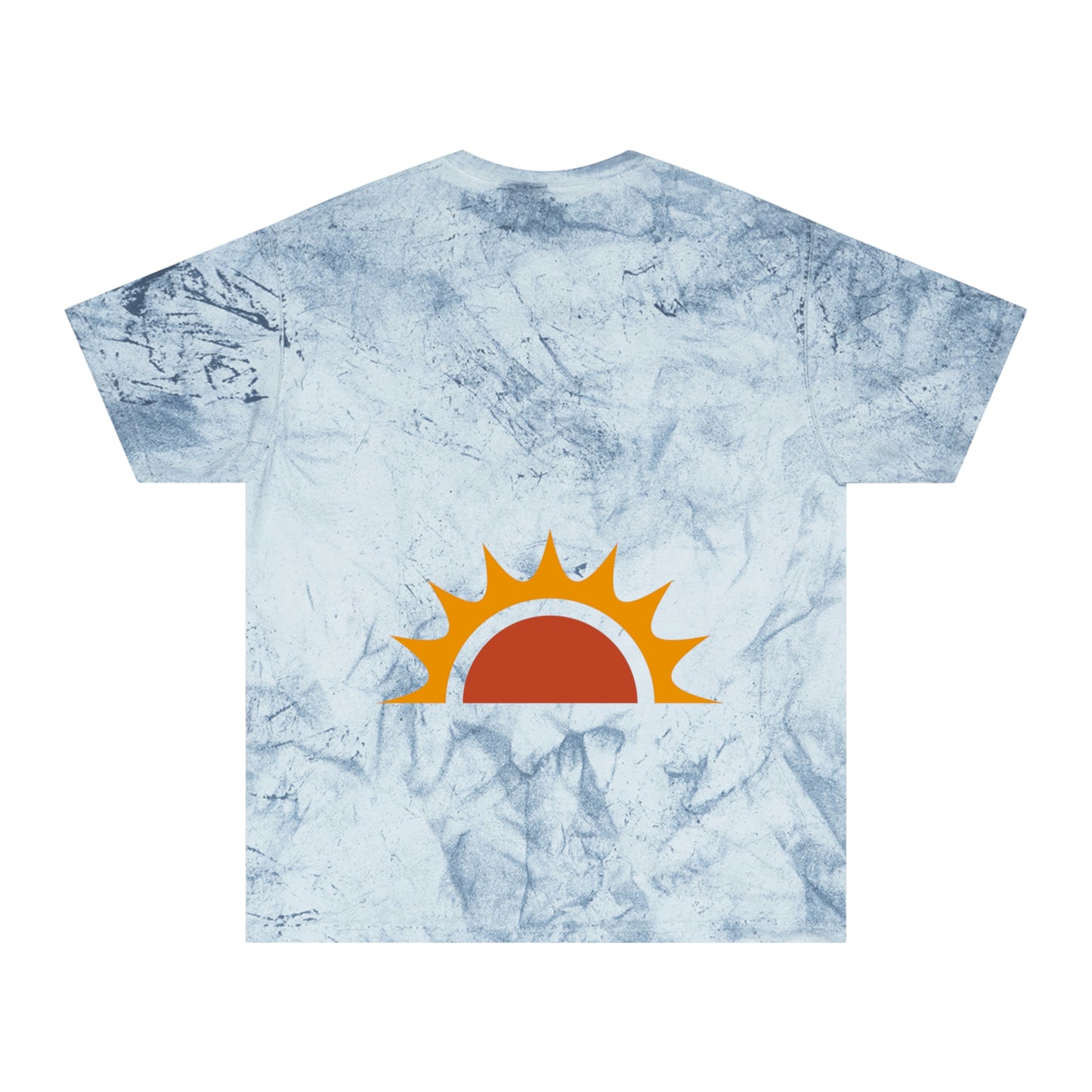 Brand63's Exclusive "Be The Sunshine" Comfort Colors T-shirt has a unique color blast pattern on every shirt. Made 100% with incredibly soft, ring-spun cotton, each tee is soft-washed and garment-dyed. Its relaxed fit makes it the perfect daily choice for any casual occasion. Perfect Summer T-shirt. 