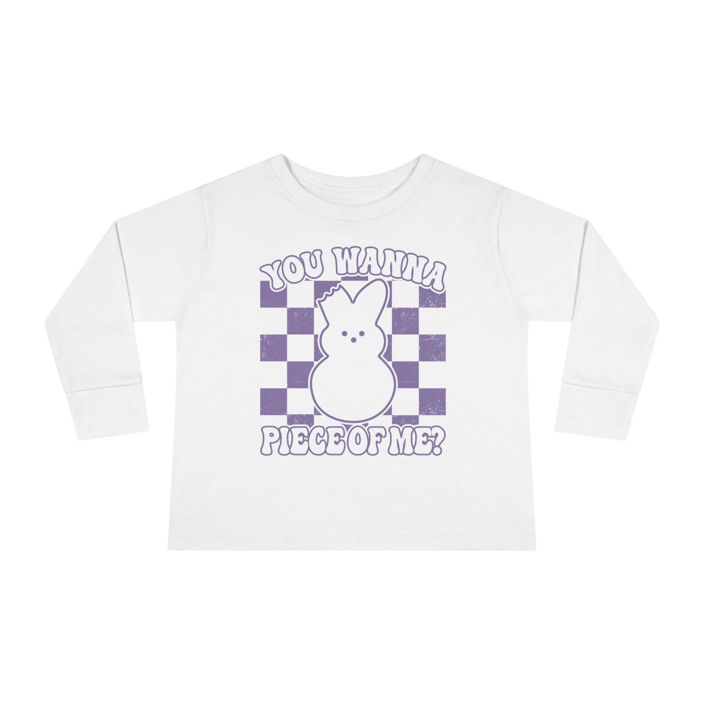 Easter Peeps, Toddler Long Sleeve Tee (PURPLE PEEPS) - Brand63