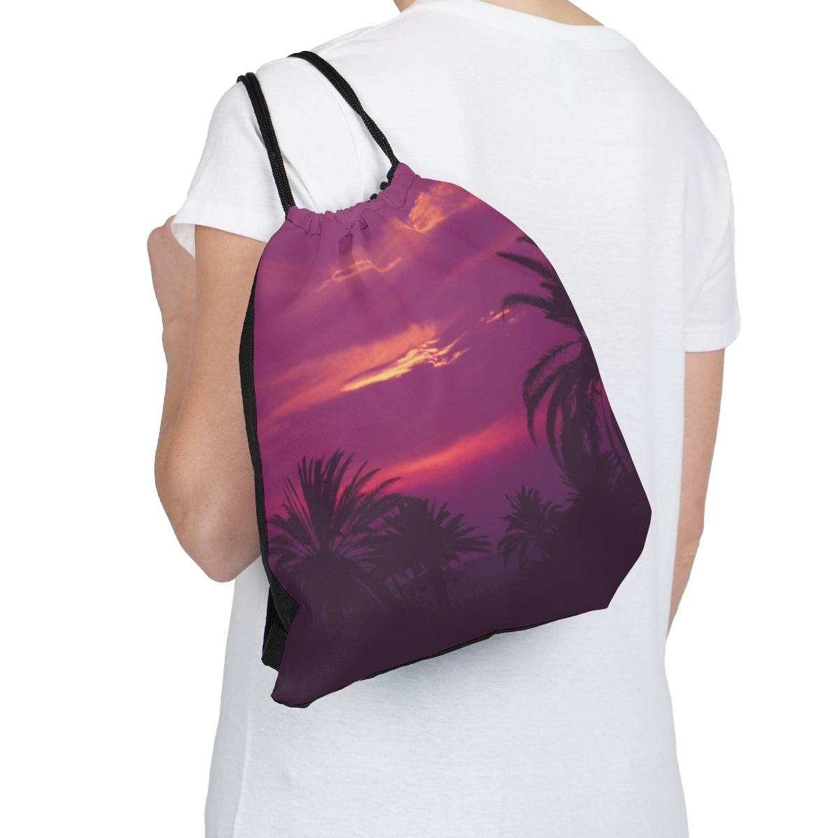 Cool Pic Drawstring Bag, Spacious Bag, Practical Backpack, Soft Sturdy Drawstring Backpack, Fun Gift for Birthday Holidays or Back To School - Brand63