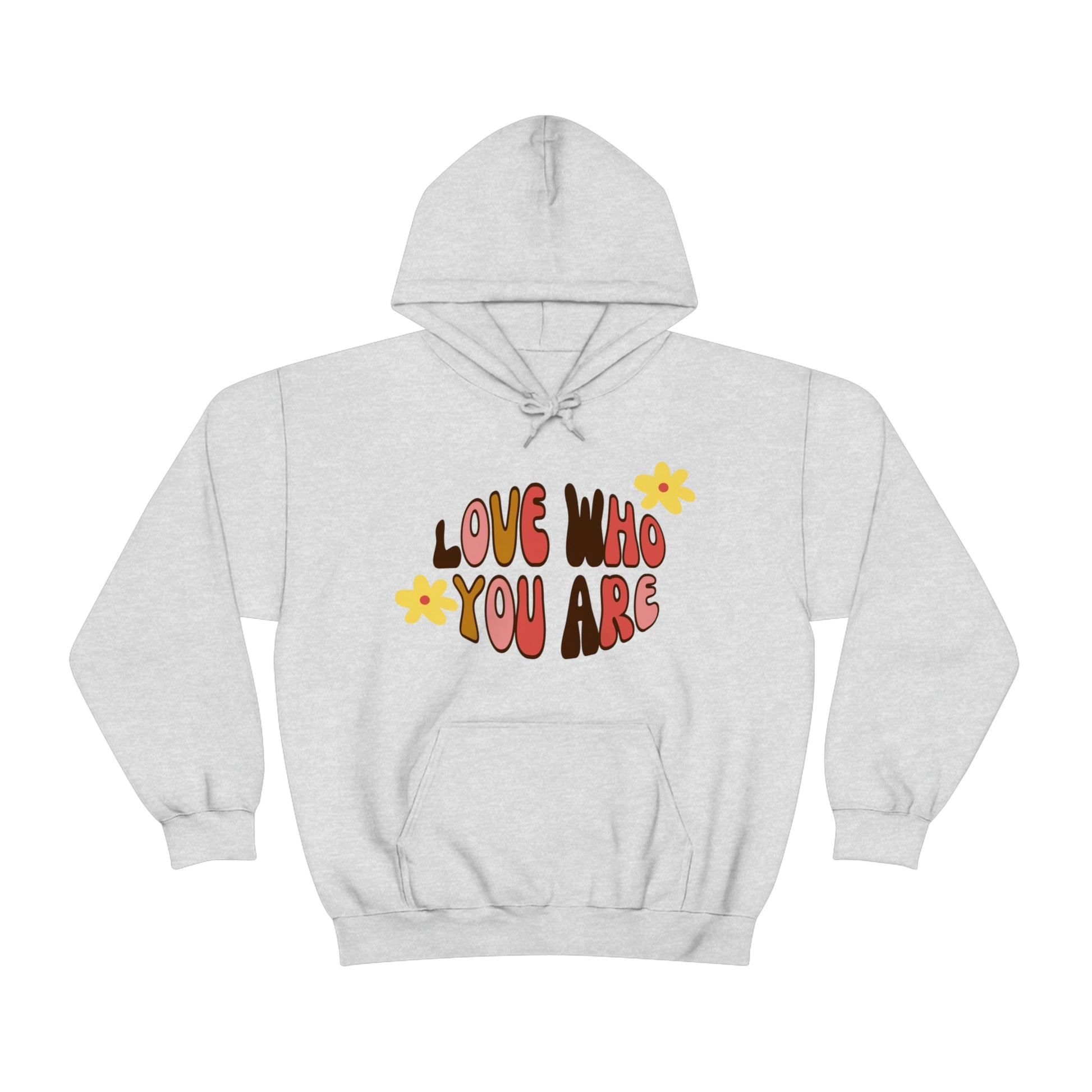 Add a little positive affirmation to your day with our Exclusive "love Who You Are" warm heavy blend hoodie, Brand63.com, Custom Ink, Custom Apparel, Custom Hoodies, Sale Price, Hoodie Sale