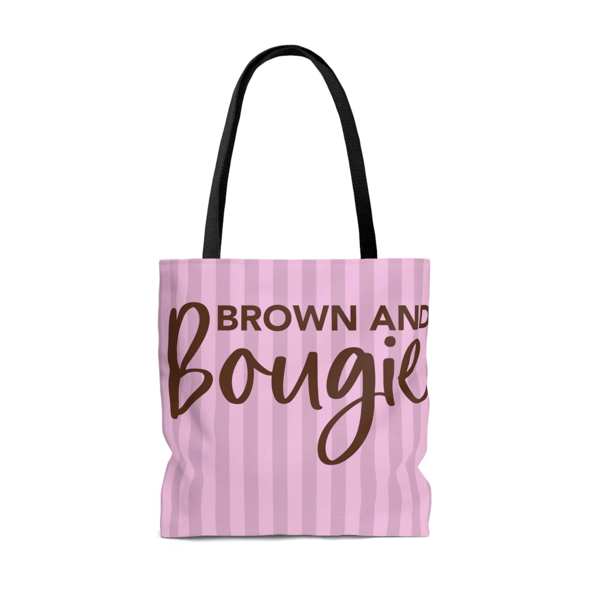 Brown & Bougie Black Pride Tote Bag | Purse (Striped) - Brand63