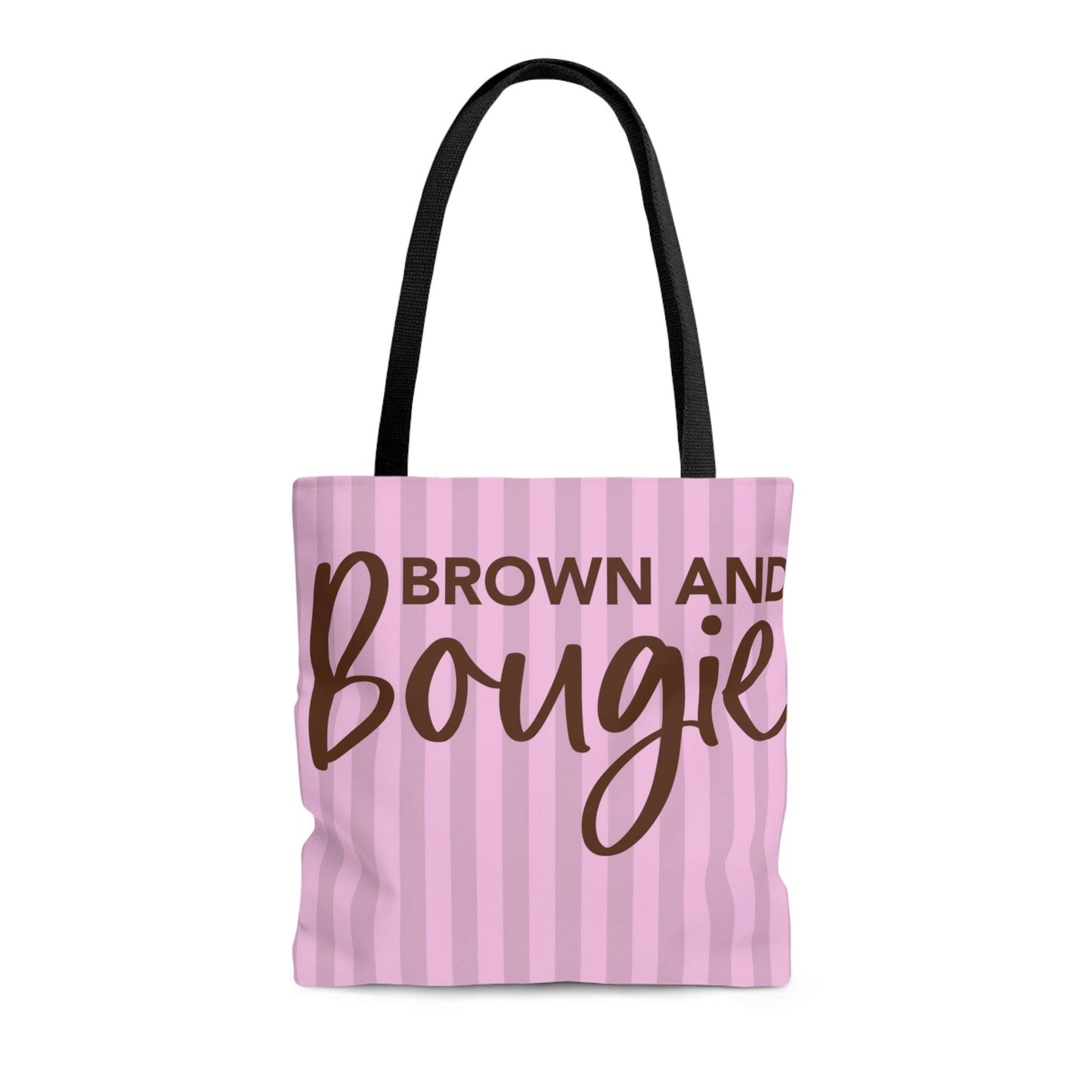 Brown & Bougie Black Pride Tote Bag | Purse (Striped) - Brand63