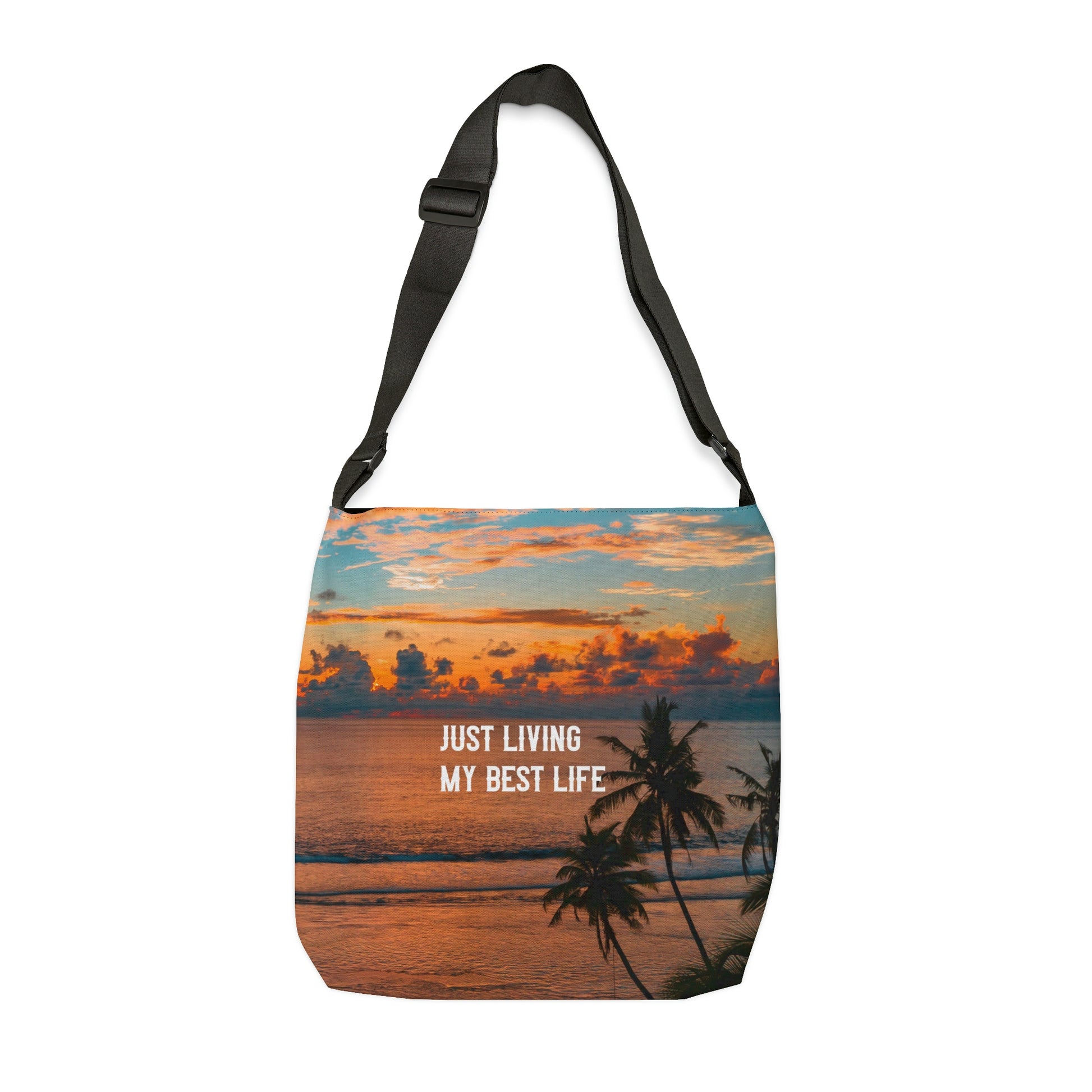 Living My Best Life Tote | Messenger Bag, Cross Body Bag, Beach Tote, Pool Tote, Brand63, Summer Sale, Free Shipping