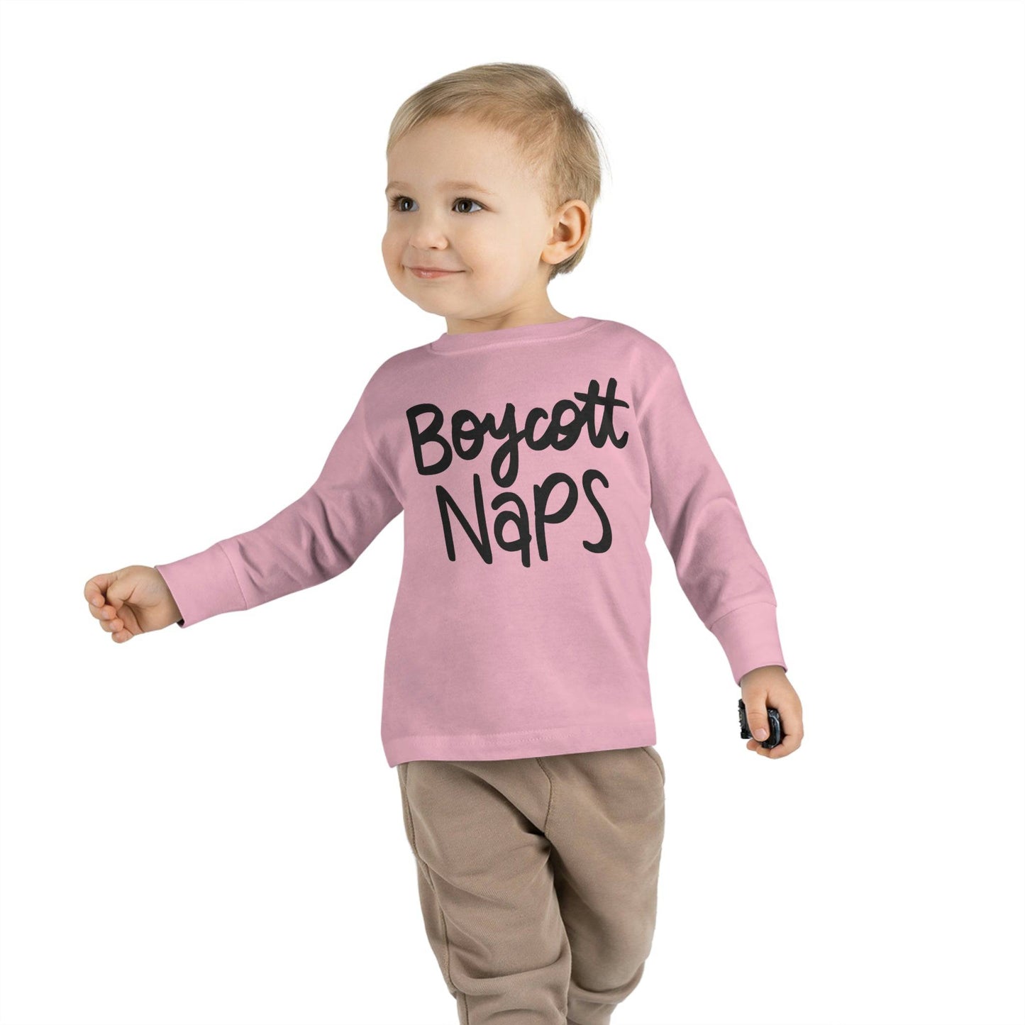 Boycott Naps! Toddler Long Sleeve Tee | Best Daycare Shirt ever - Brand63