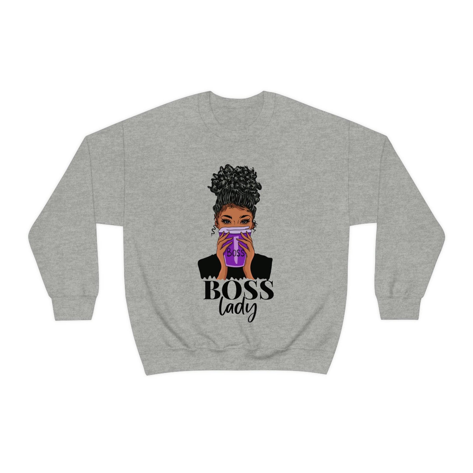 Bold and Empowering Boss Lady Sweatshirts for Black Women - Brand63