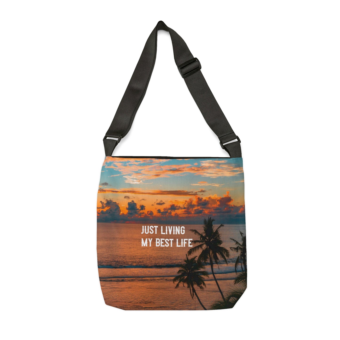 Living My Best Life Tote | Messenger Bag, Cross Body Bag, Beach Tote, Pool Tote, Brand63, Summer Sale, Free Shipping