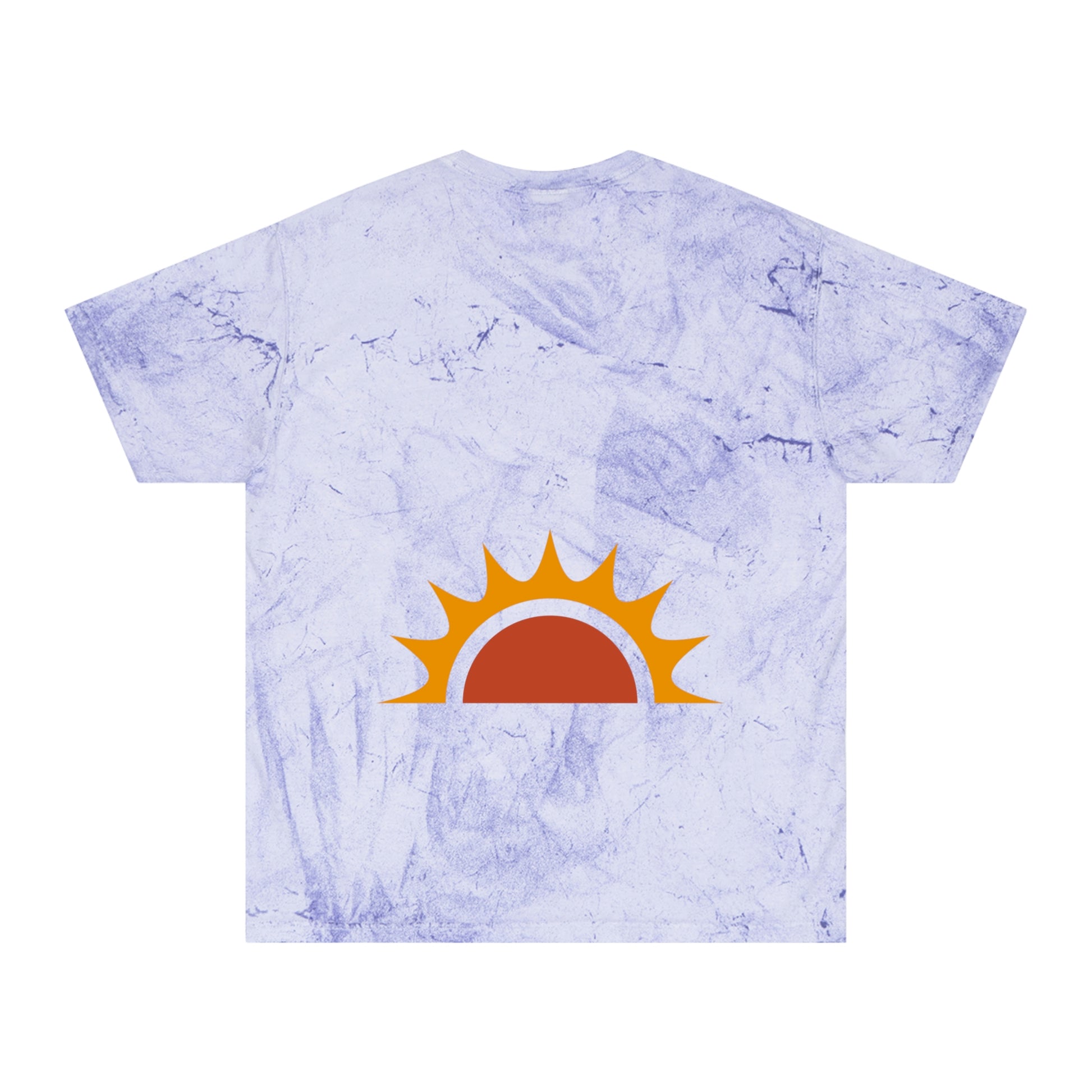 Brand63's Exclusive "Be The Sunshine" Comfort Colors T-shirt has a unique color blast pattern on every shirt. Made 100% with incredibly soft, ring-spun cotton, each tee is soft-washed and garment-dyed. Its relaxed fit makes it the perfect daily choice for any casual occasion. Perfect Summer T-shirt. 