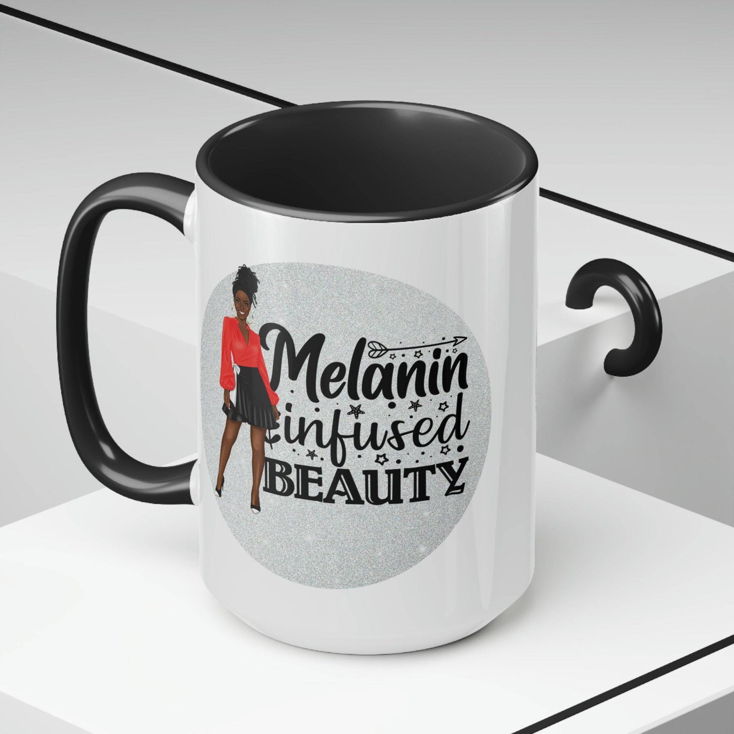 Celebrate Black History Month Mug , Black Pride and Daily Affirmations 15oz  Ceramic Coffee Mug  | Coffee Lovers | Tea Lover | Coffee Bar Decor - Brand63