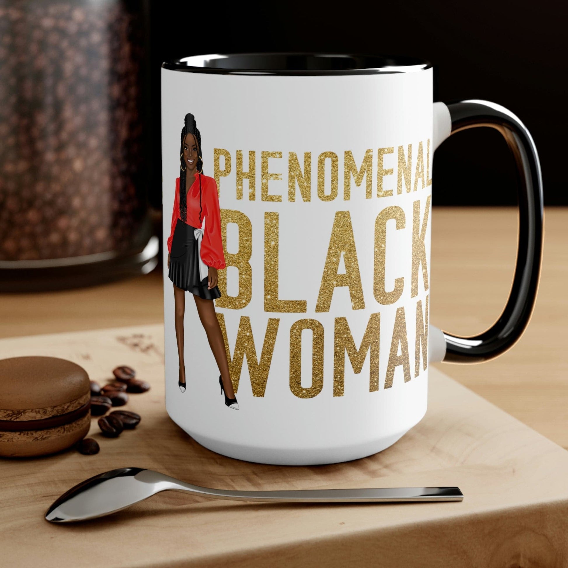 Celebrate Black History Month Mug , Black Pride and Daily Affirmations 15oz  Ceramic Coffee Mug  | Coffee Lovers | Tea Lover | Coffee Bar Decor - Brand63