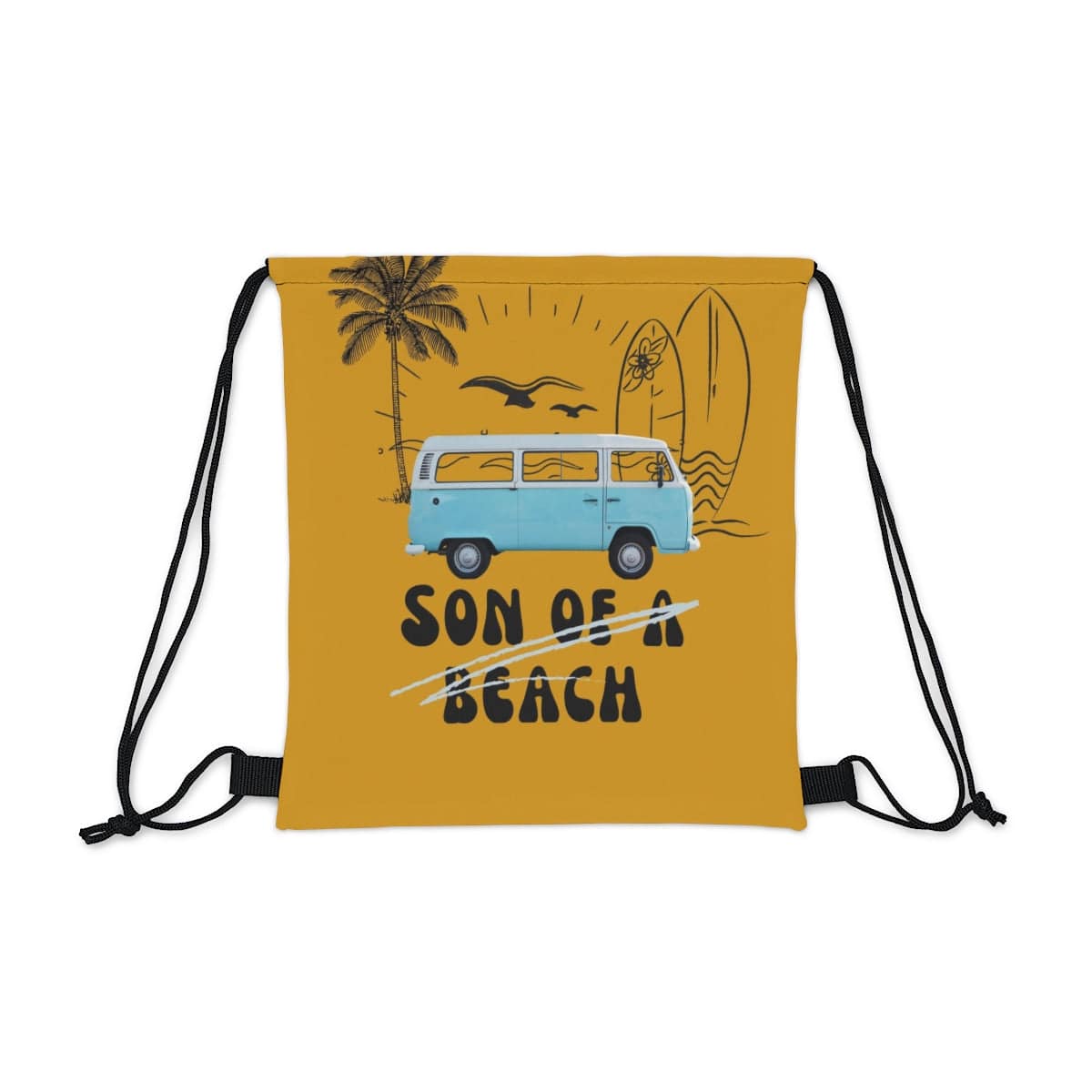 Son Of A Beach Drawstring Bag, Spacious Bag, Practical Backpack, Soft Sturdy Drawstring Backpack, Fun Gift for Birthday Holidays o - Brand63