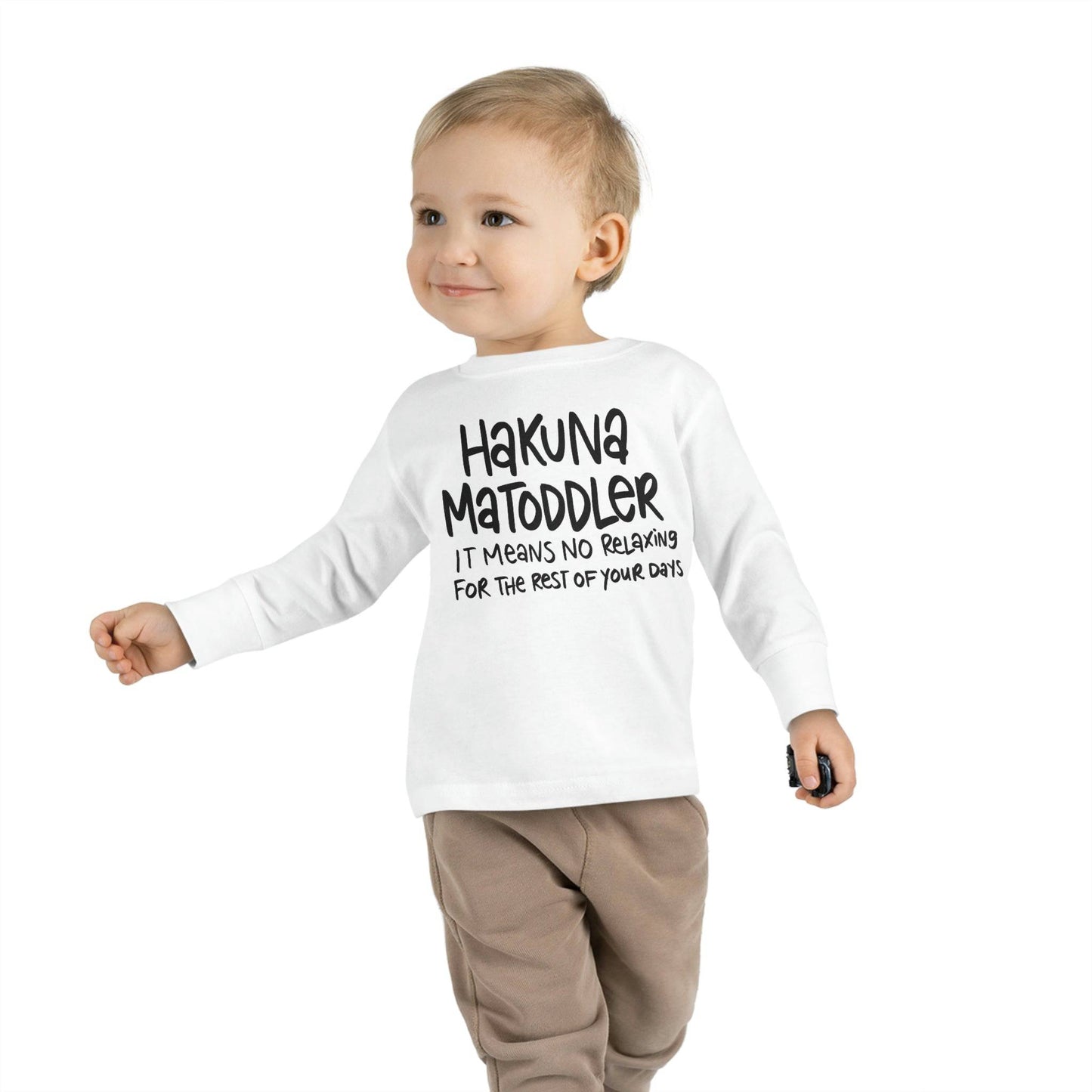 Toddler Life! Toddler Long Sleeve Tee, Hakuna MaToddler Shirt - Brand63