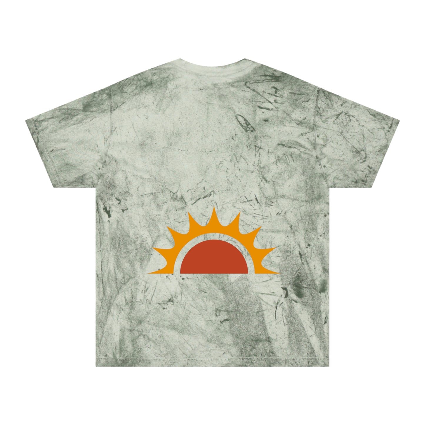 Brand63's Exclusive "Be The Sunshine" Comfort Colors T-shirt has a unique color blast pattern on every shirt. Made 100% with incredibly soft, ring-spun cotton, each tee is soft-washed and garment-dyed. Its relaxed fit makes it the perfect daily choice for any casual occasion. Perfect Summer T-shirt. 