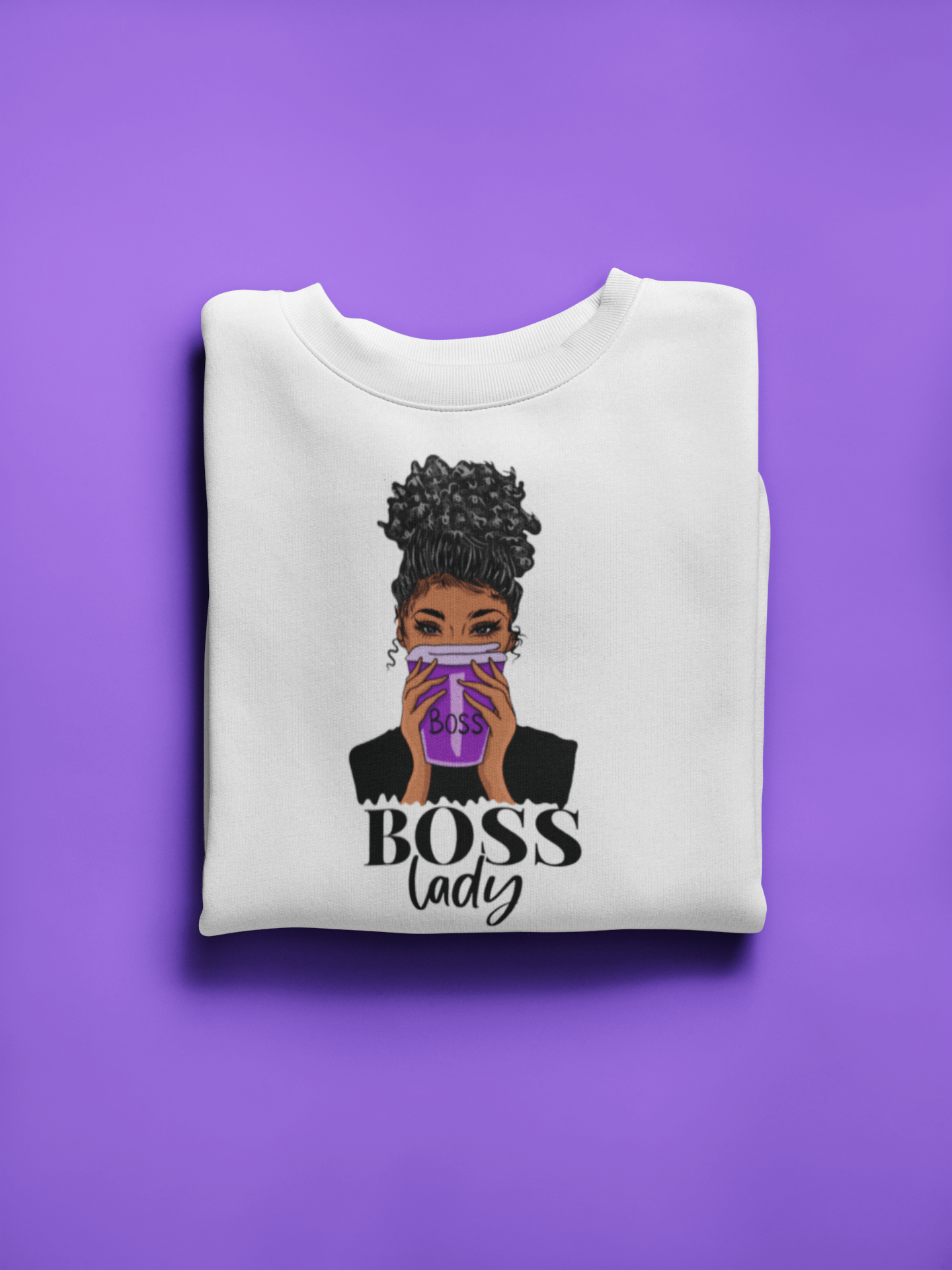 Empowering "BOSS LADY" Sweatshirt for Women - Spread Positivity and Radiate Confidence - Brand63