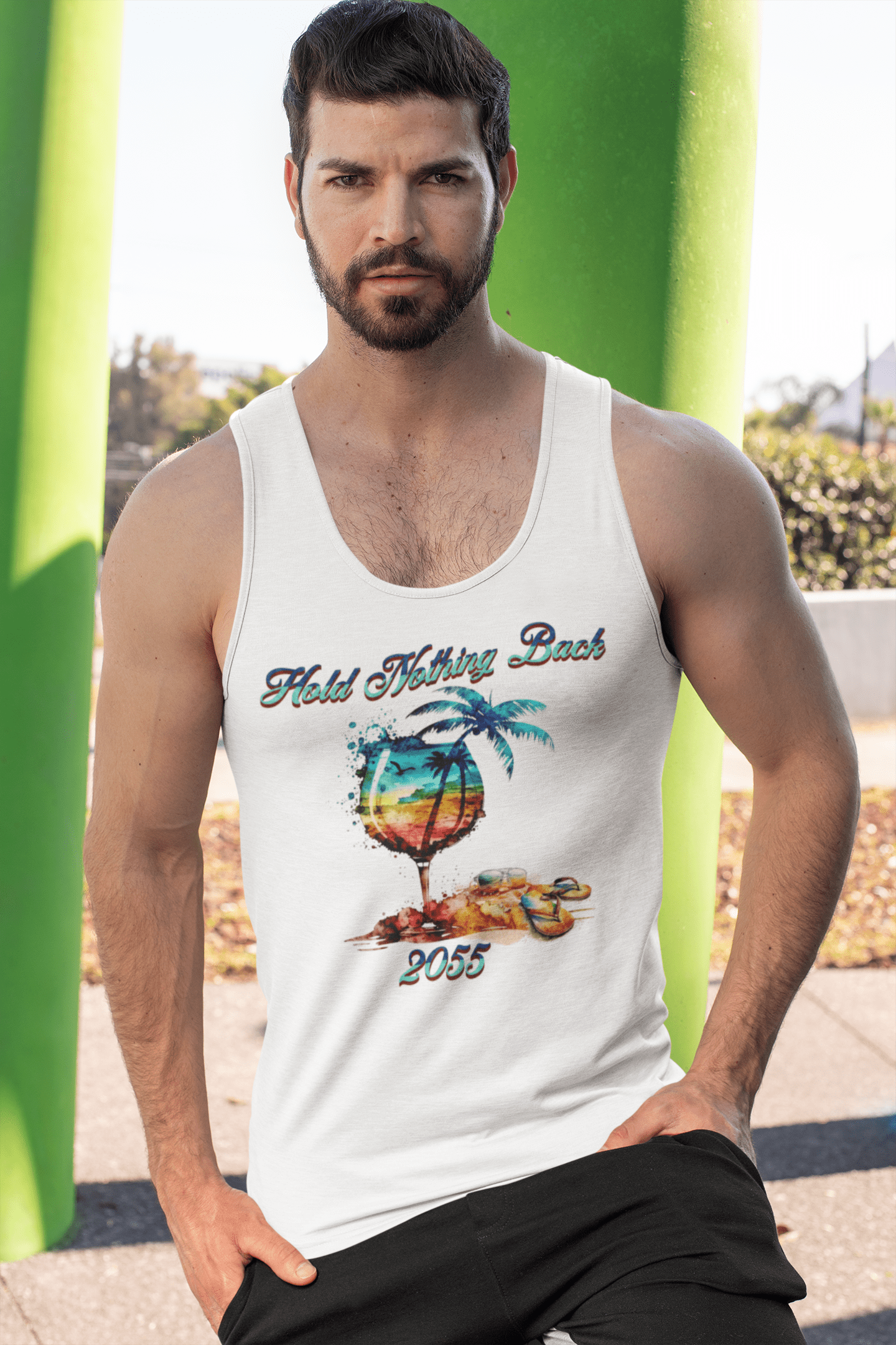 The Best Sangria Bianco Sunset Jersey Tank top, Brand63, Custom Apparel, Customink, Beach Tshirt, Pool Tshirt, Summer Tshirt, muscleman tee, bodybuilder tee, gym shirt, California Apparel