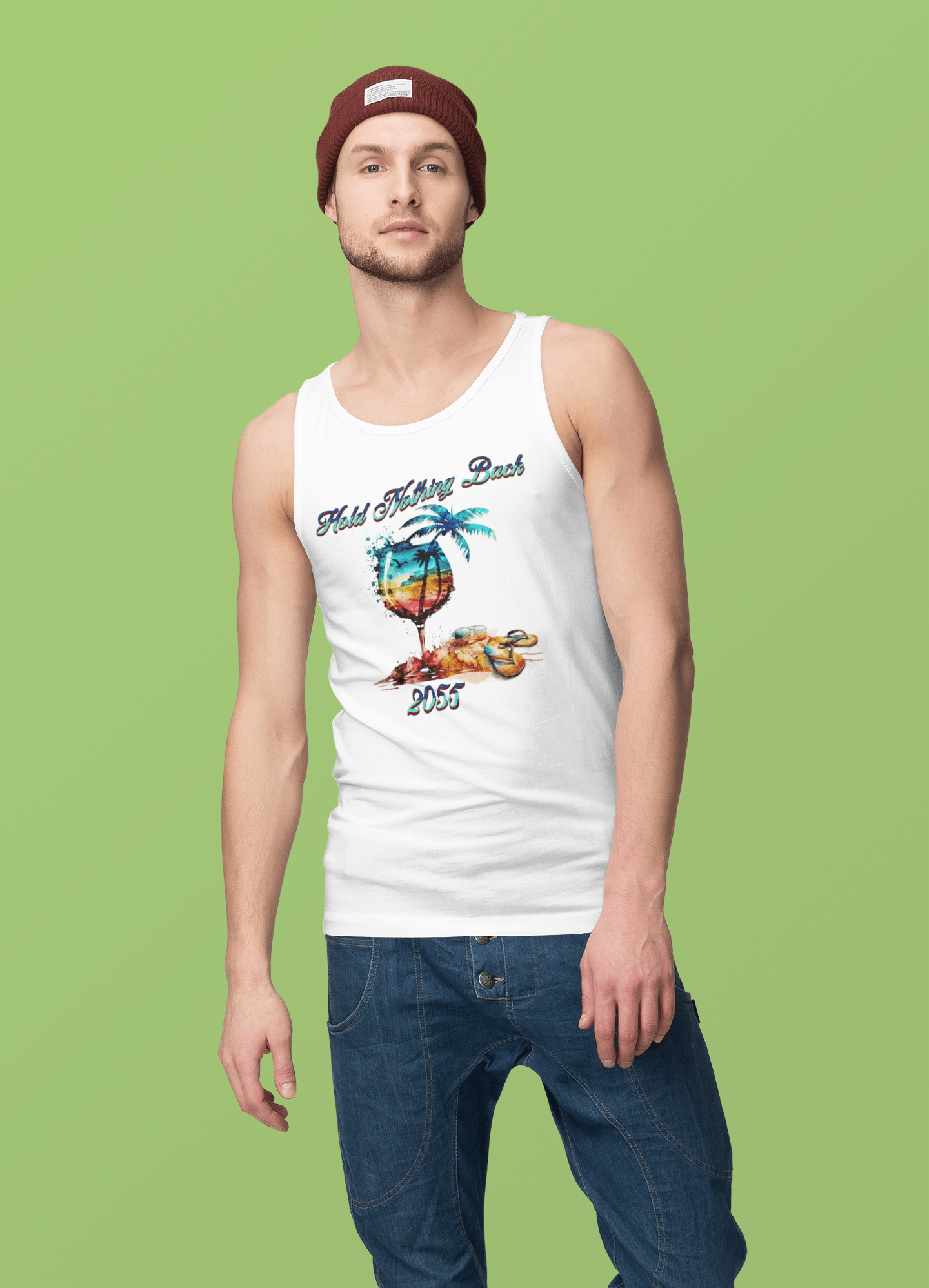 The Best Sangria Bianco Sunset Jersey Tank top, Brand63, Custom Apparel, Customink, Beach Tshirt, Pool Tshirt, Summer Tshirt, muscleman tee, bodybuilder tee, gym shirt, California Apparel